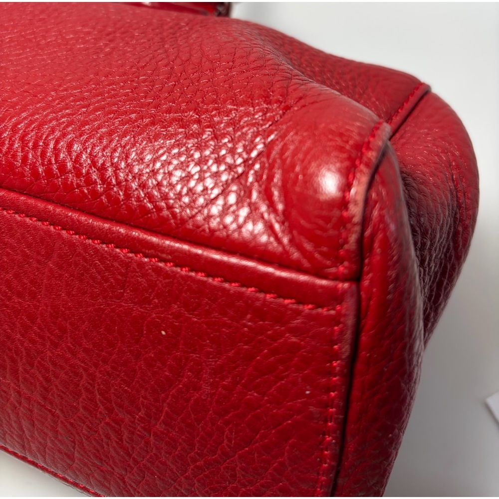 Prada Vitello Easy Red Leather East West Shoulder Bag - Picture 15 of 16